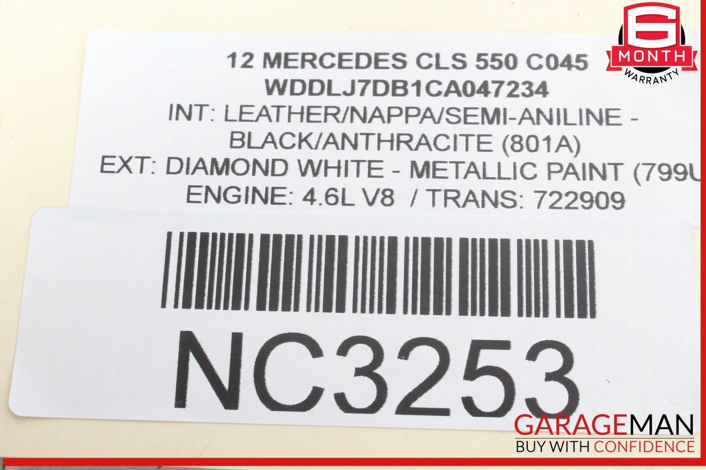10-16 Mercedes W218 CLS550 Front Right Side Suspension Wishbone Control Arm OEM