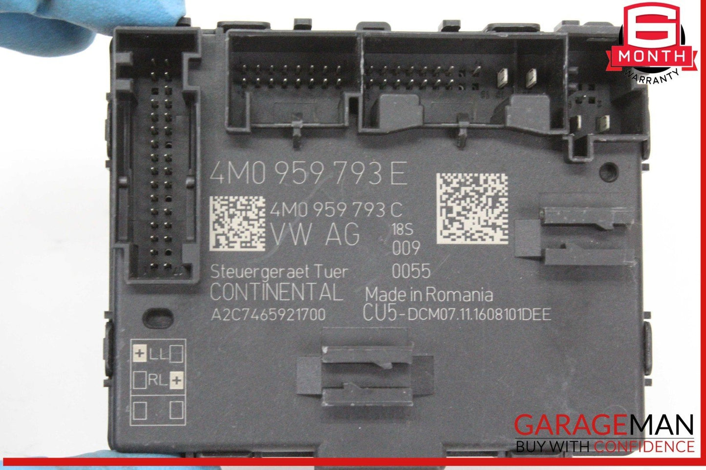 17-24 Audi Q7 Front Left Driver Side Door Control Module Unit 4M0959793E OEM