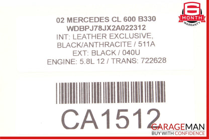 00-06 Mercedes W215 CL600 E320 S600 CLK55 AMG Voice Recognition Control Module