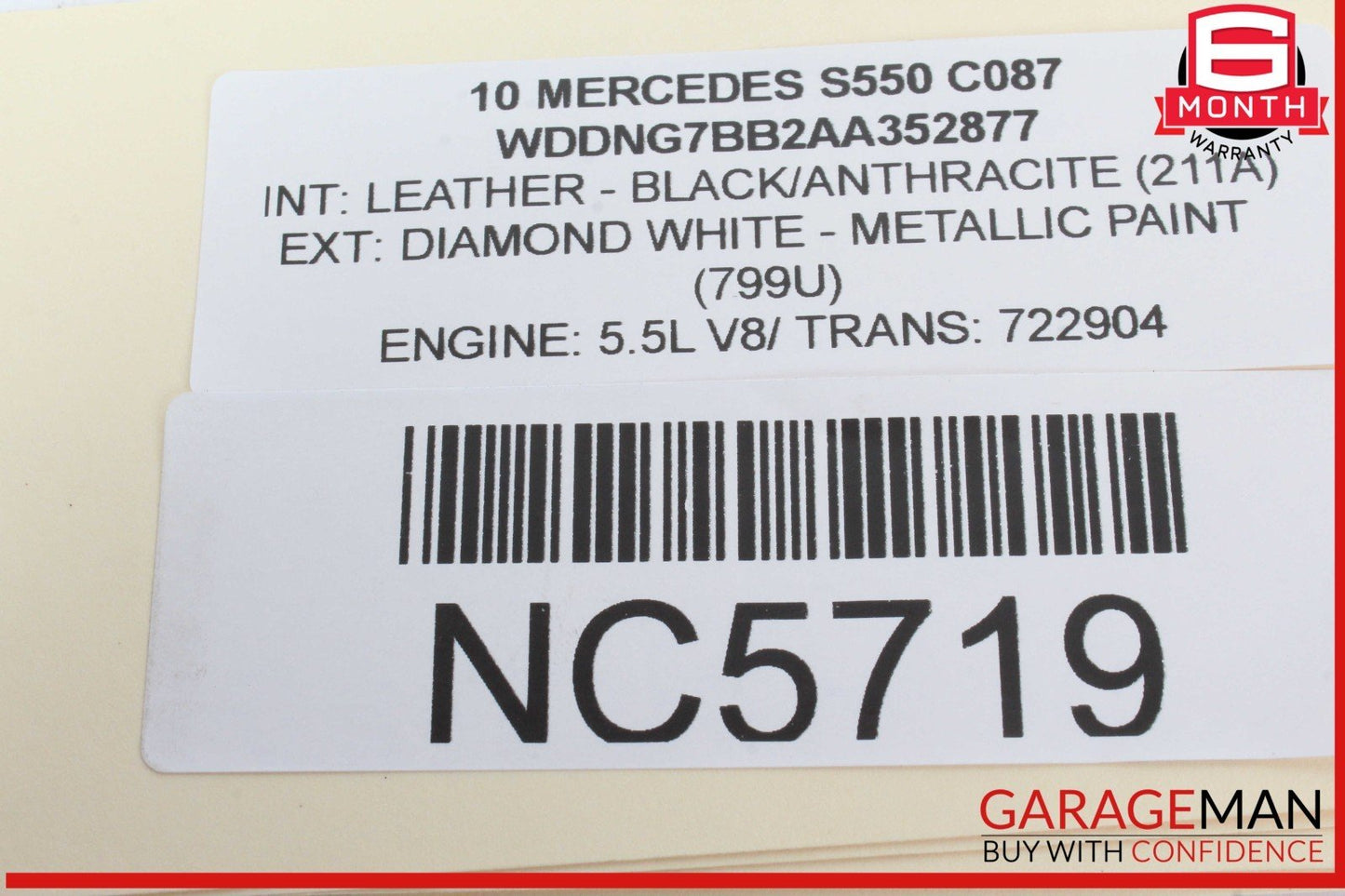 07-14 Mercedes W221 S550 S400 Headlight Switch Control 2219053500 OEM