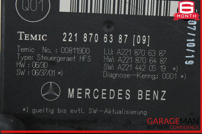 07-09 Mercedes W221 S550 S63 AMG Trunk Release Remote Open Close Module OEM