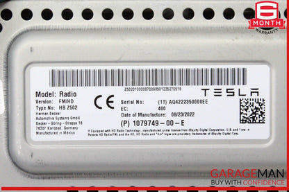 17-23 Tesla Model 3 Radio Receiver Control Module Unit FM/HD 107974900E OEM