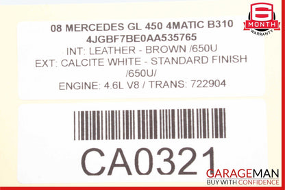 07-12 Mercedes X164 GL450 GL320 Rear Left or Right Side Air Bag Spring Shock OEM