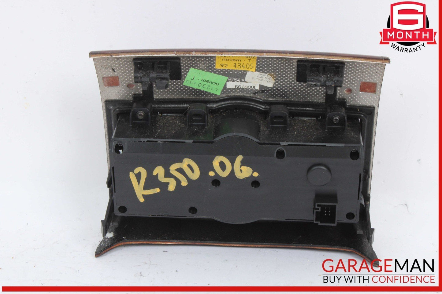 06-08 Mercedes W251 R350 4MATIC Rear AC Climate Cotrol Switch Panel w/ Trim OEM