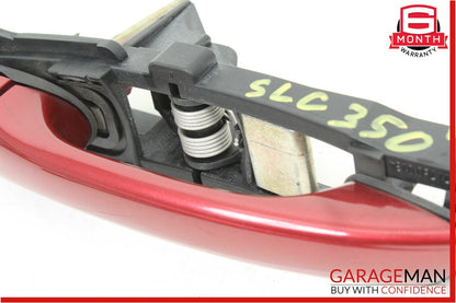 05-08 Mercedes R171 SLK350 Front Left Driver Side Exterior Door Handle Red OEM