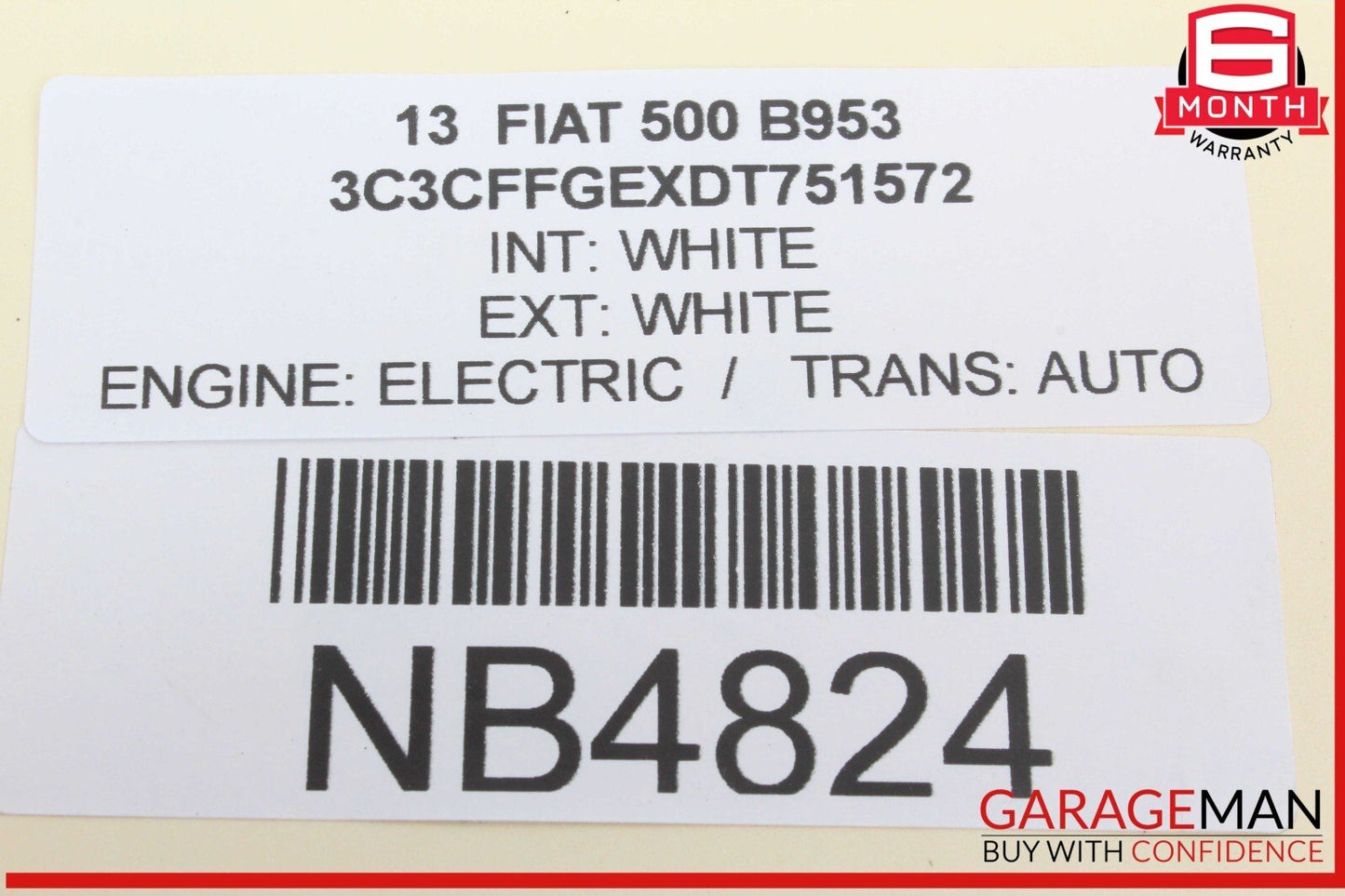 13-18 Fiat 500 Electric Genuine PTC Water Heater Unit 52014550AD OEM