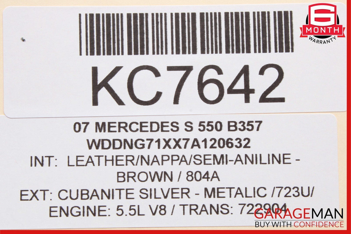 07-14 Mercedes W221 S550 S63 AMG CL550 Rear Trunk Lid Lock Latch Actuator OEM