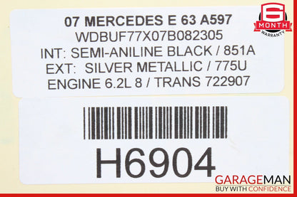 03-11 Mercedes CLS500 GL320 E63 AMG Front Left Side Seat Control Module Unit