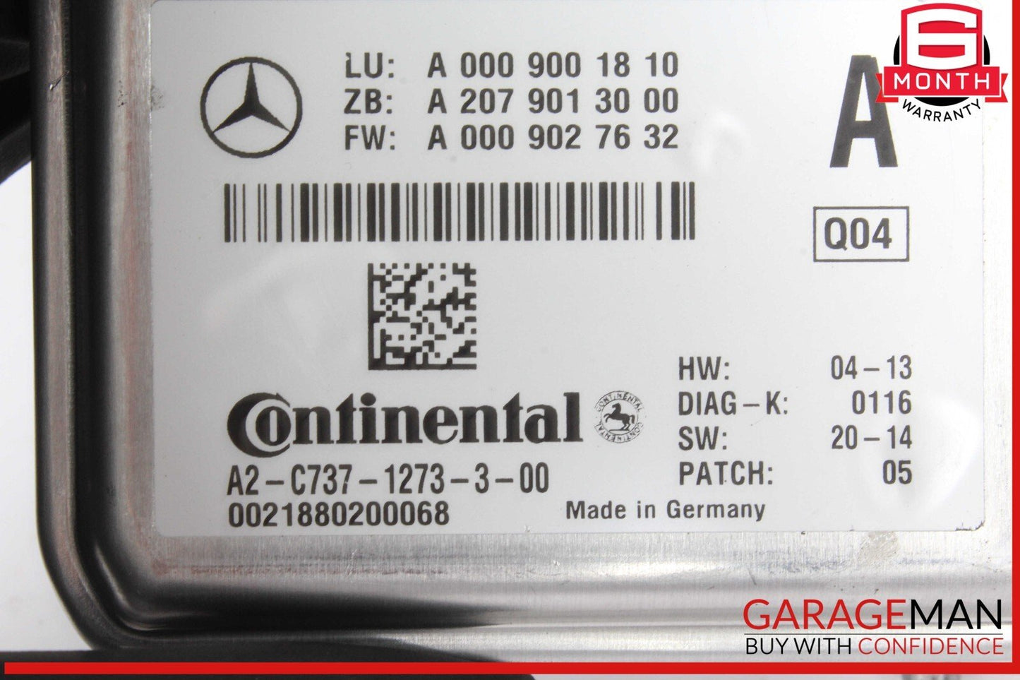 16-19 Mercedes W166 GLE400 Front Windshield Lane Assist Camera 0009001810 OEM