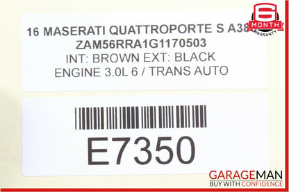 14-18 Maserati Quattroporte Center Console Storage Tray Compartment OEM