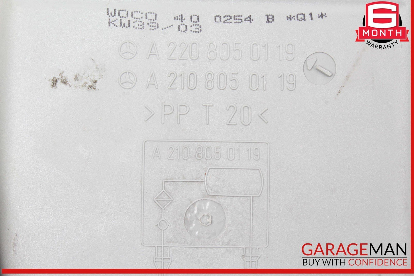 00-12 Mercedes R230 SL500 S500 Seat Vacuum Pump Reservoir Tank 2208050119 OEM