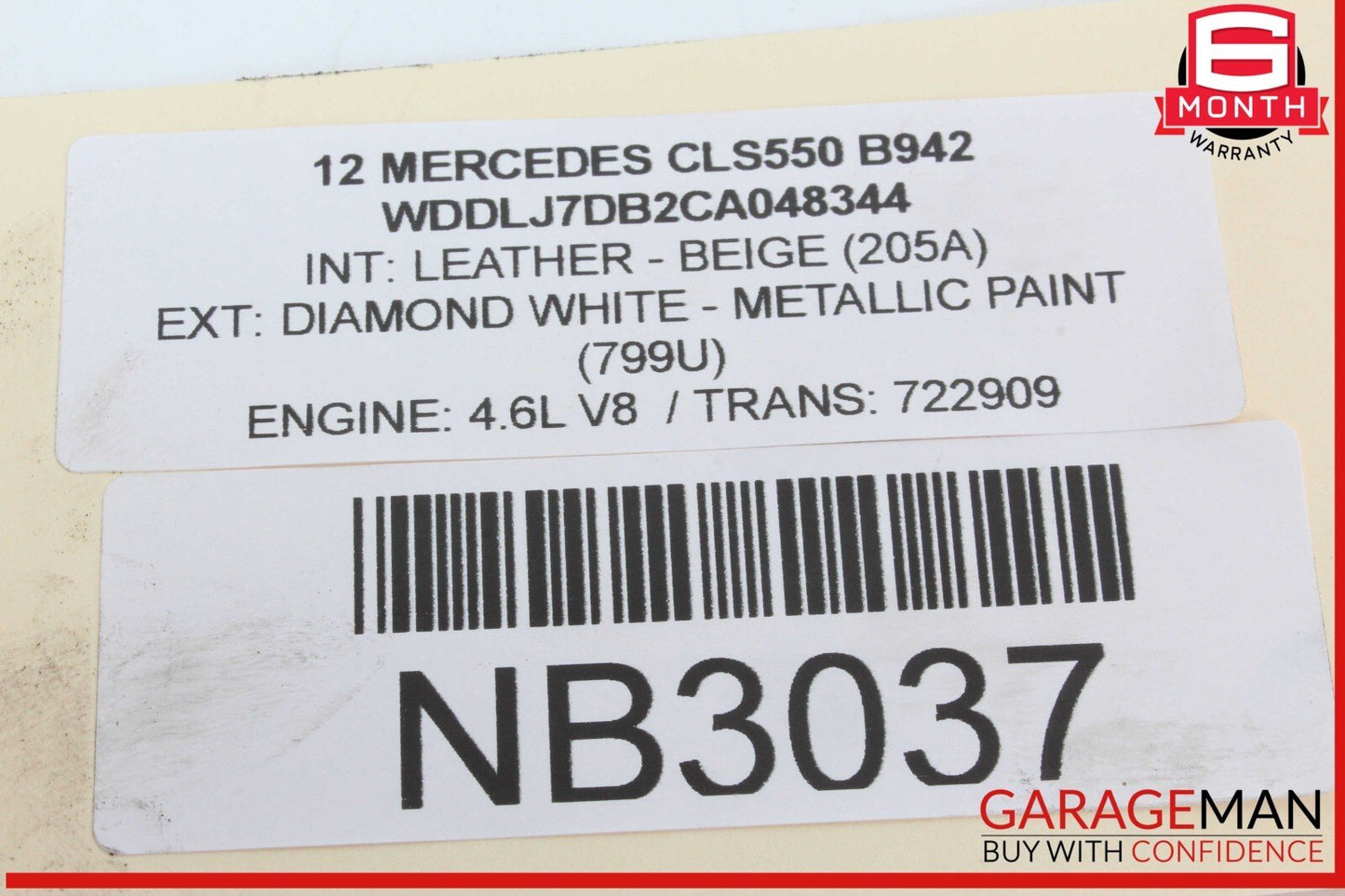 12-18 Mercedes W218 CLS550 CLS400 Rear Left Side Door Lock Latch Actuator OEM