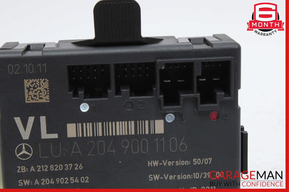 08-18 Mercedes W204 C250 C350 E350 E400 Front Left Side Door Control Module OEM