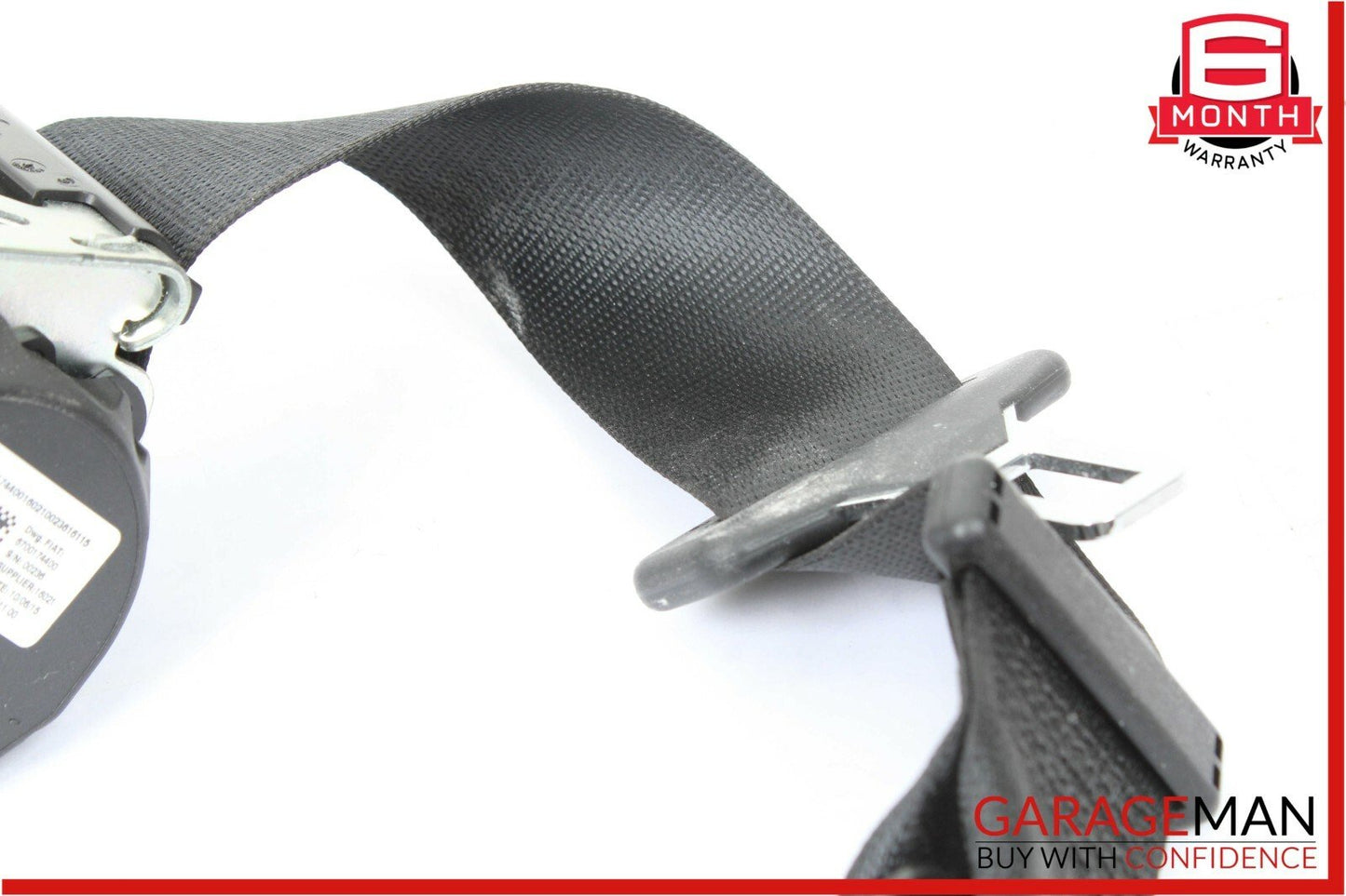 14-17 Maserati Ghibli Rear Center Seatbelt Seat Belt Retractor Assembly Black