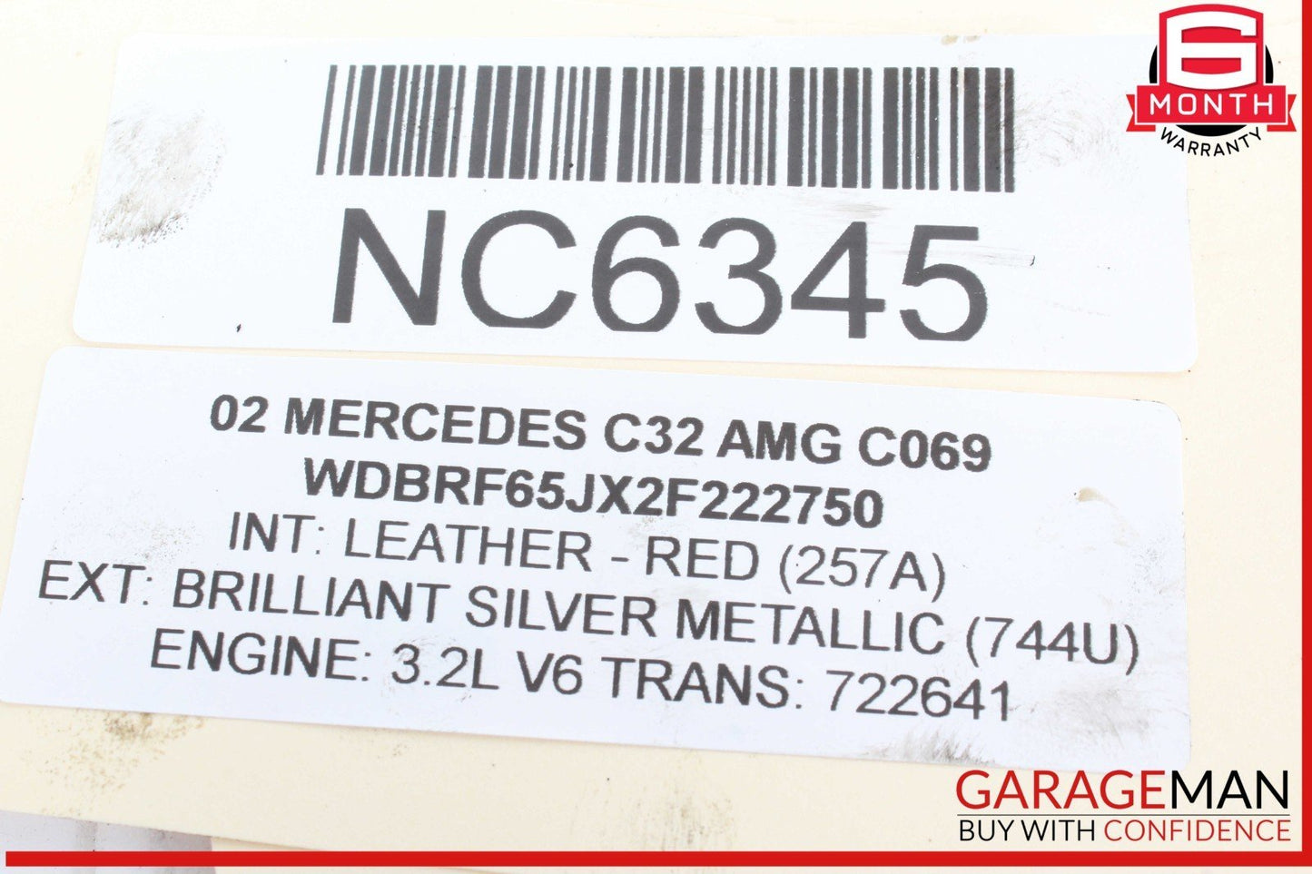 02-04 Mercedes W203 C32 SLK32 AMG Alternator Generator 1121540202 OEM