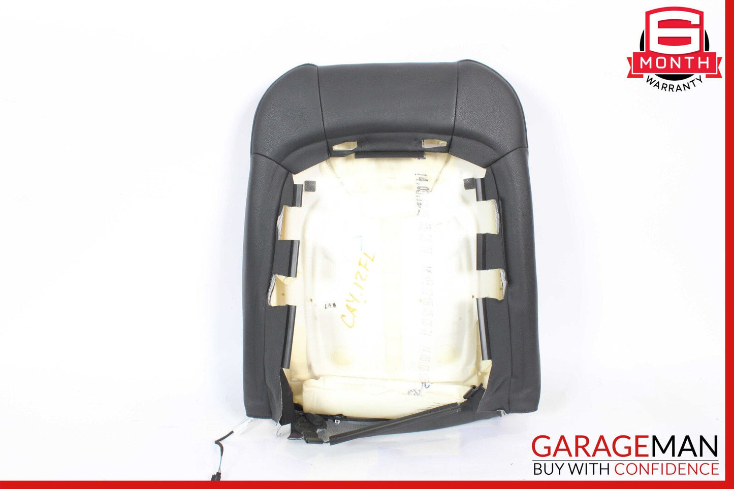 11-17 Porsche Cayenne 958 Front Left Top Upper Seat Cushion Cover Black