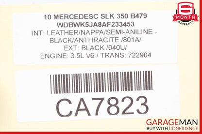 09-11 Mercedes R171 SLK350 Front Left Driver Side Seat Belt Seatbelt Retractor