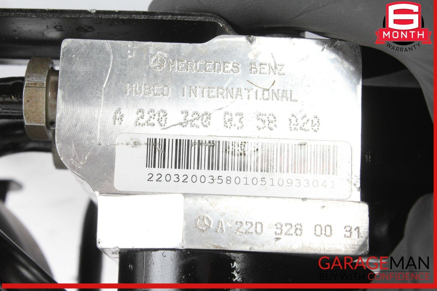 03-06 Mercedes R230 SL500 SL600 Rear Hydraulic Suspension Valve Block Assembly