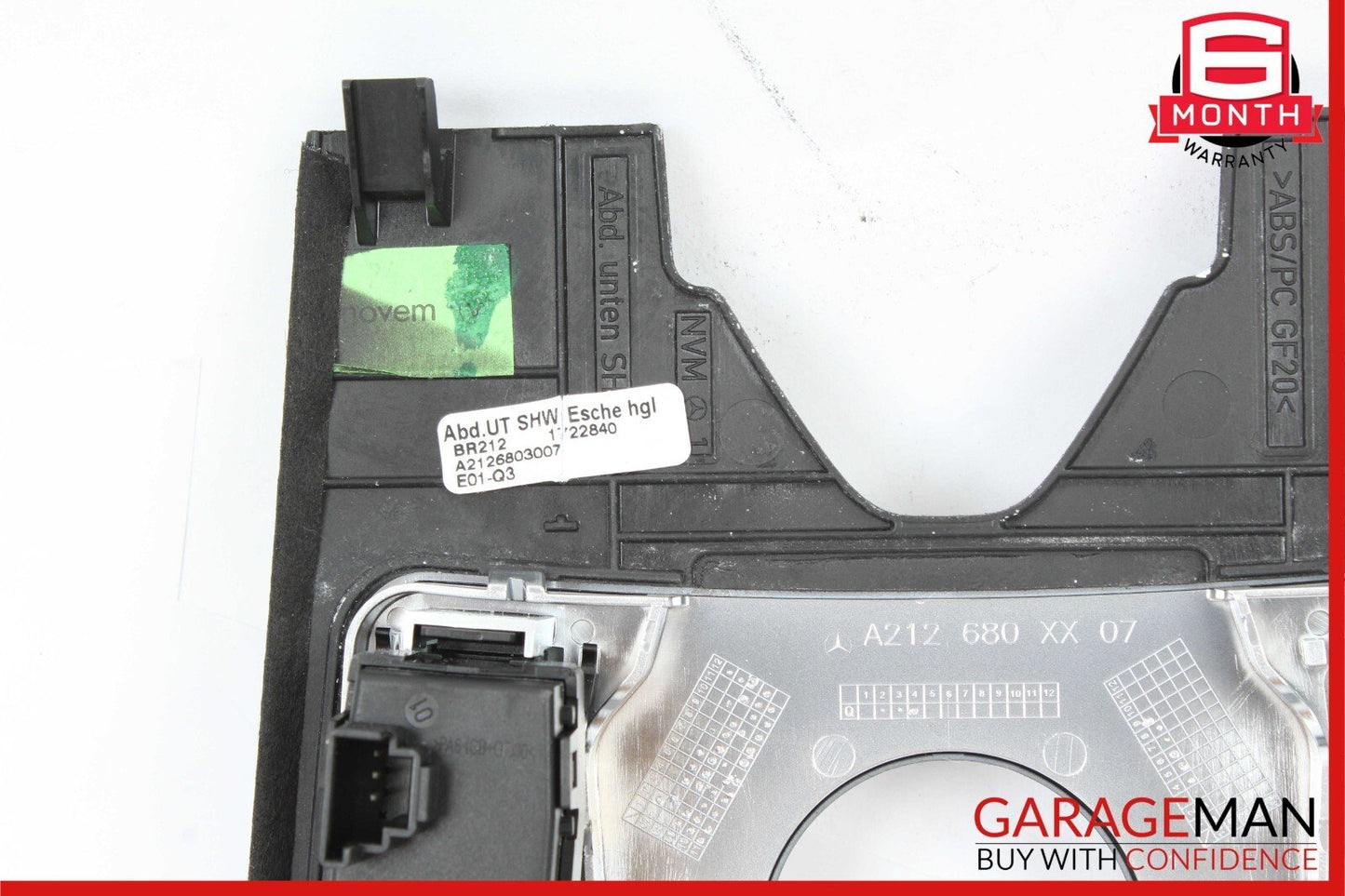 10-13 Mercedes W212 E400 E550 Center Console Switch Trim Bezel Wood OEM
