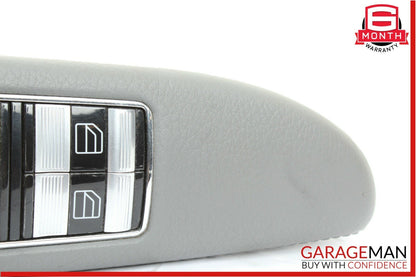 07-13 Mercedes W221 S550 Rear Left Side Door Window Switch Control Trim Gray