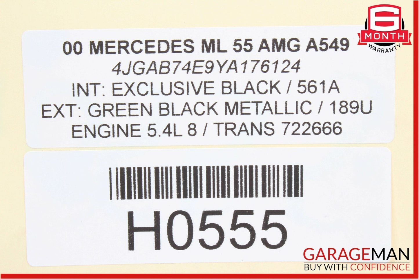 98-05 Mercedes W163 ML320 ML55 AMG Front Left Adjust Seat Control Switch OEM