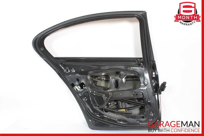 11-16 BMW 550i 535i 528i Rear Left Driver Side Door Shell Panel Black OEM