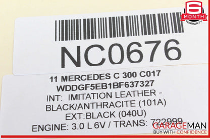 05-12 Mercedes W204 C300 Engine PCV Crankcase Vent Valve Oil Separator OEM