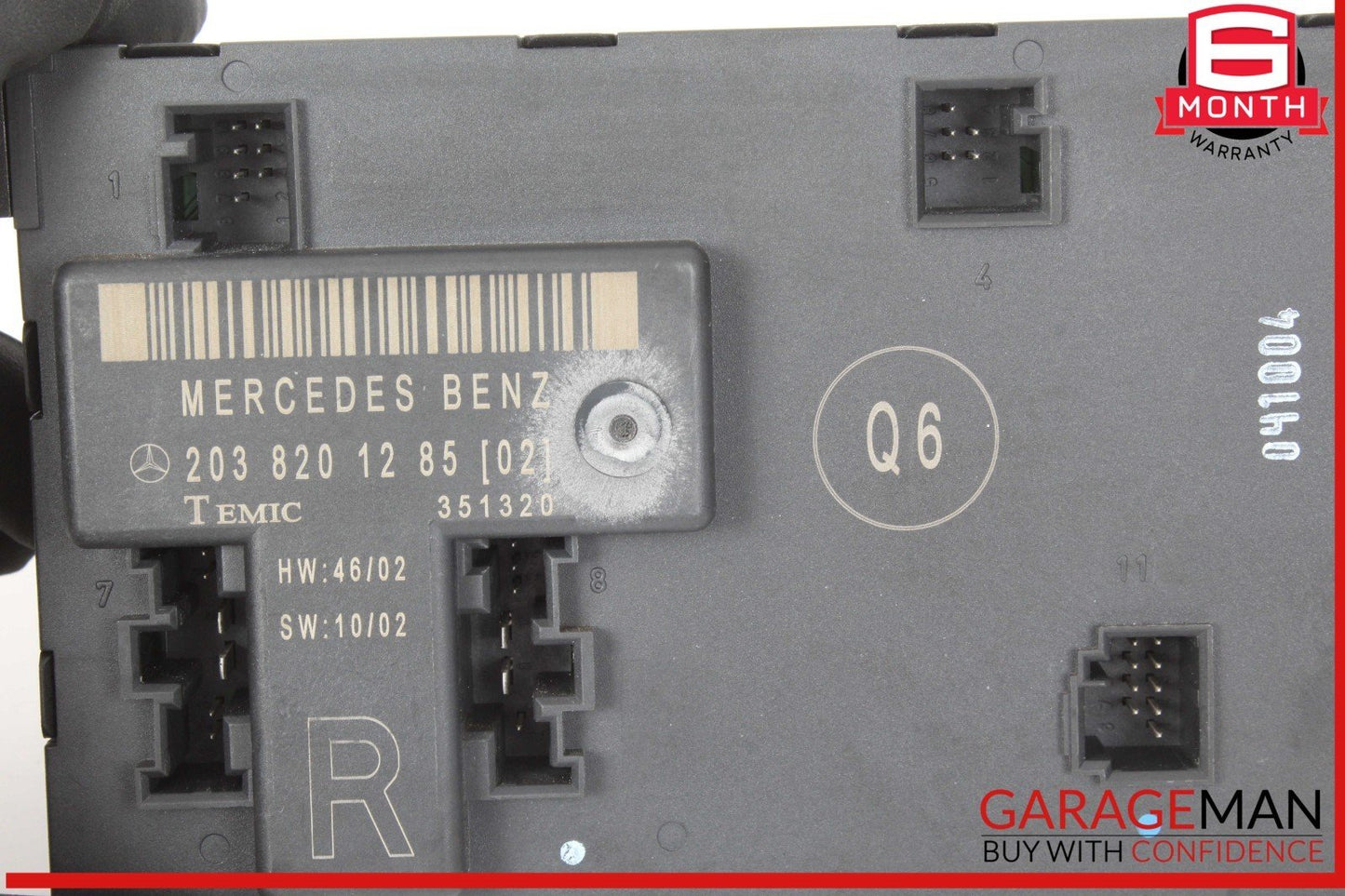 01-07 Mercedes W203 C230 C320 Front Right Door Control Module 2038201285 OEM