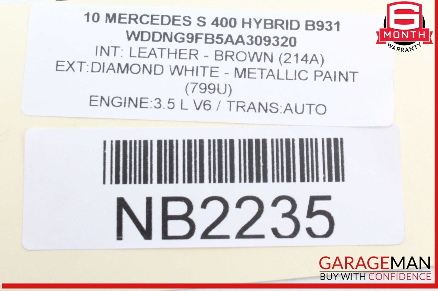 07-14 Mercedes W221 S400 Hybrid Rear Tie Rod Lower Control Arm OEM