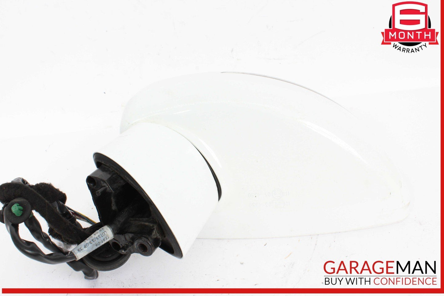 08-15 Audi TT TTS Front Left Driver Side Door Rear View Mirror White OEM