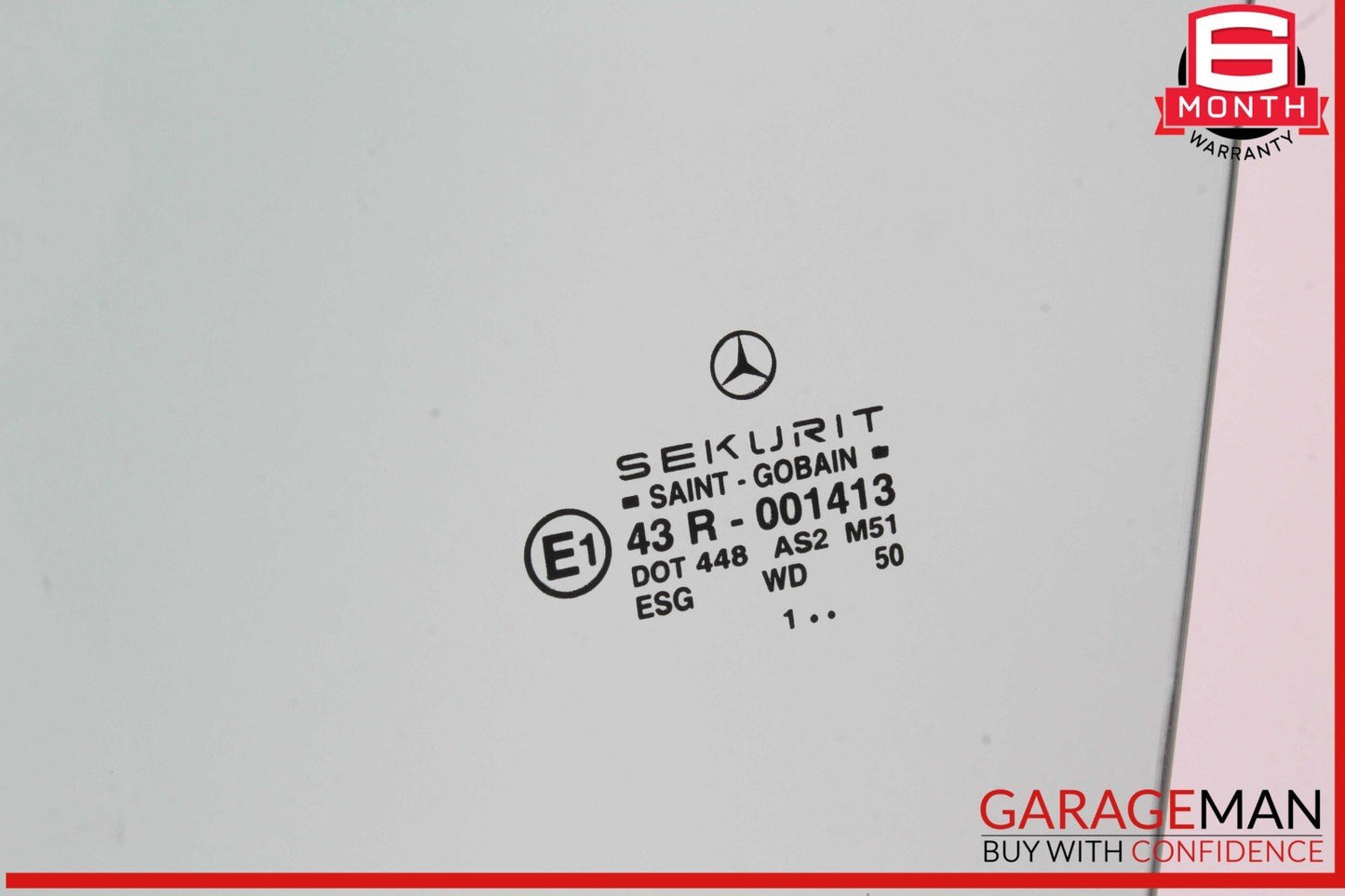 03-12 Mercedes R230 SL550 SL55 AMG Front Left Driver Side Door Window Glass OEM
