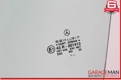 03-12 Mercedes R230 SL550 SL55 AMG Front Left Driver Side Door Window Glass OEM