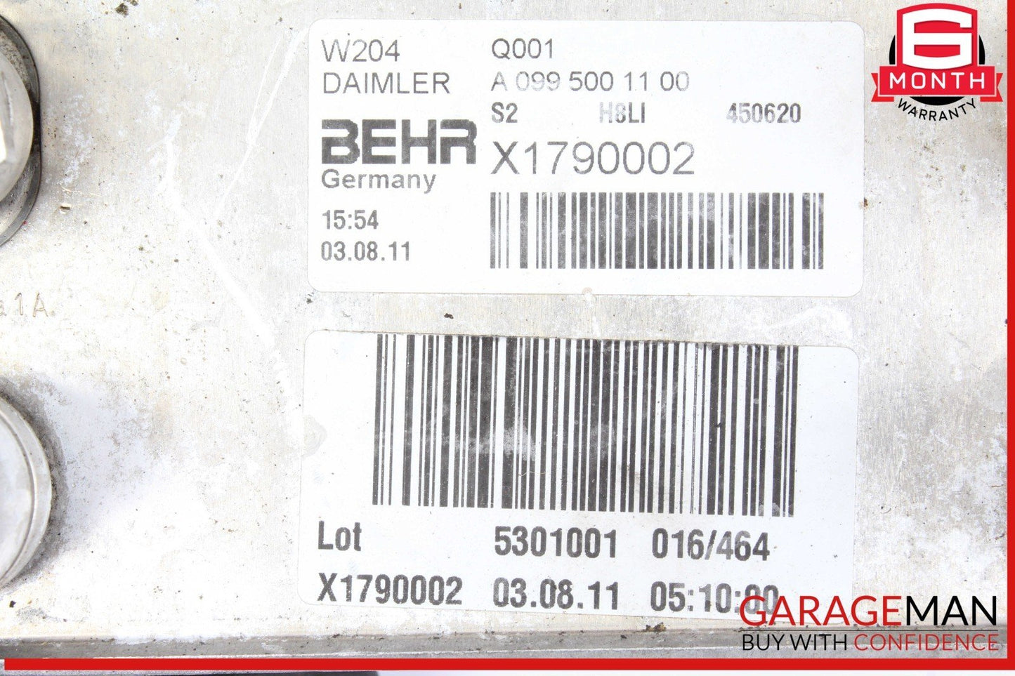12-16 Mercedes W204 C250 SLK250 SLK350 Transmission Oil Cooler Radiator OEM