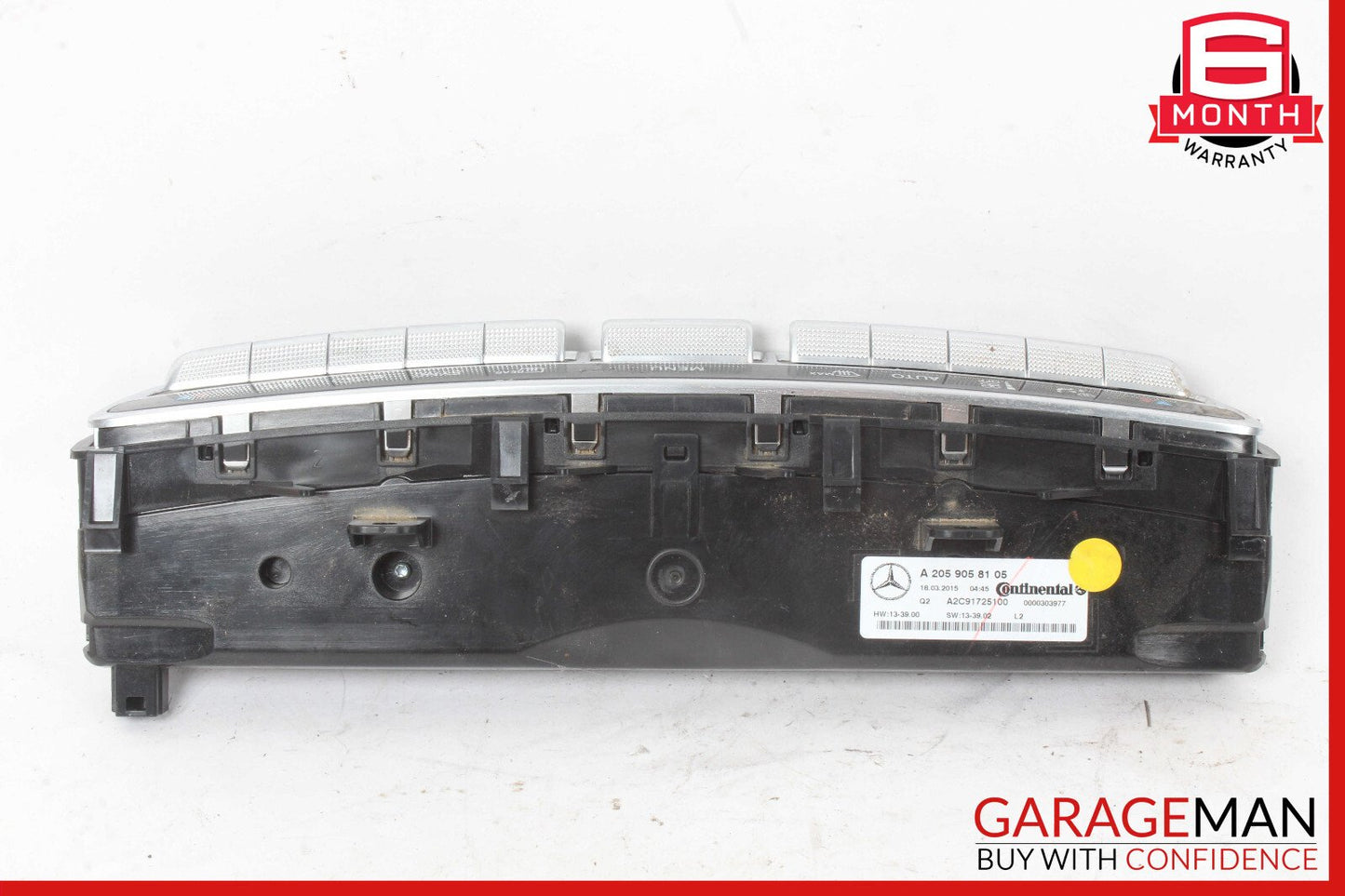 15-20 Mercedes W205 C300 C400 C350e A/C AC Heater Climate Control Switch Assy