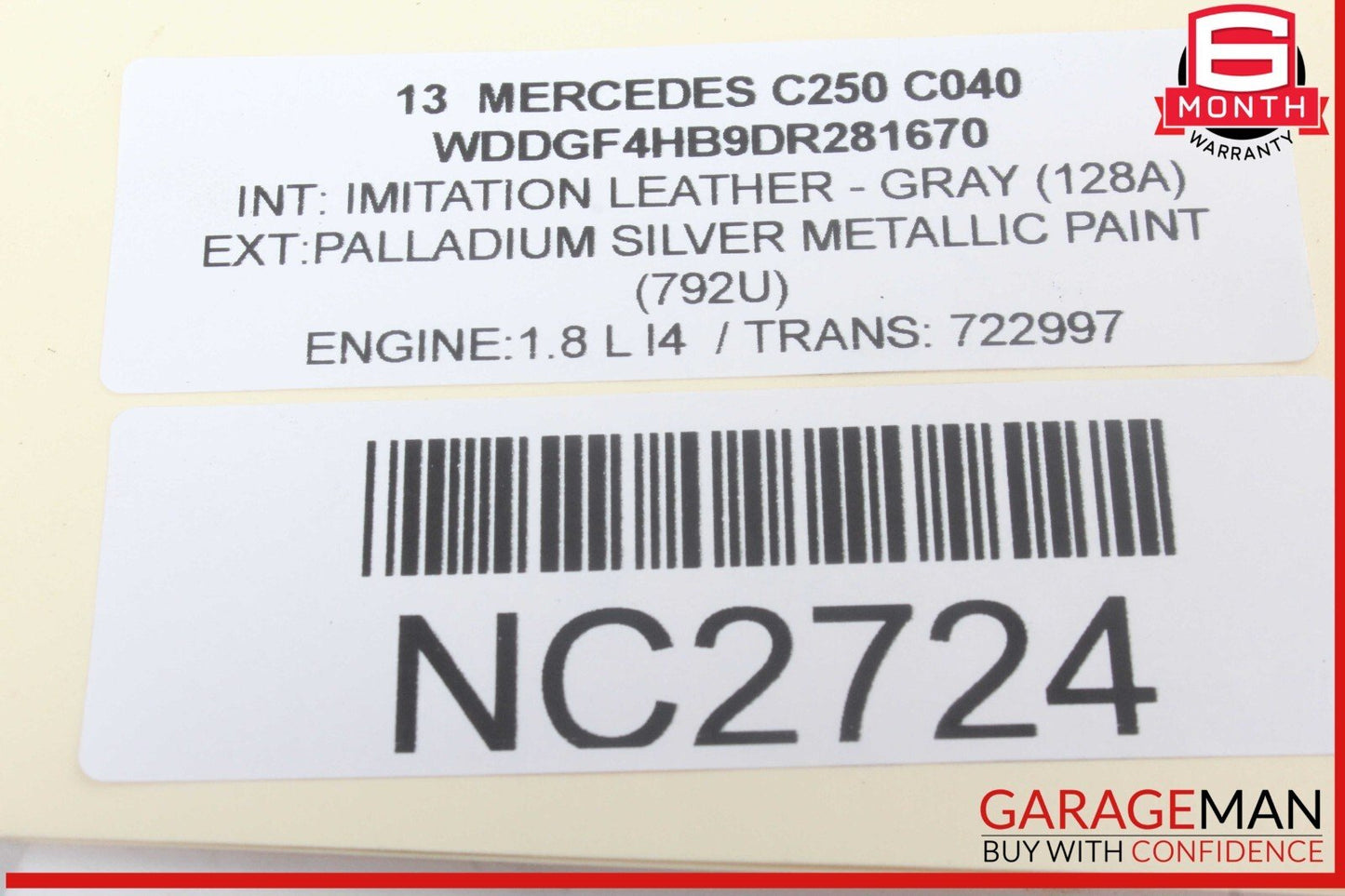08-14 Mercedes W204 C250 C350 Front Right Side Curved Wishbone Control Arm OEM