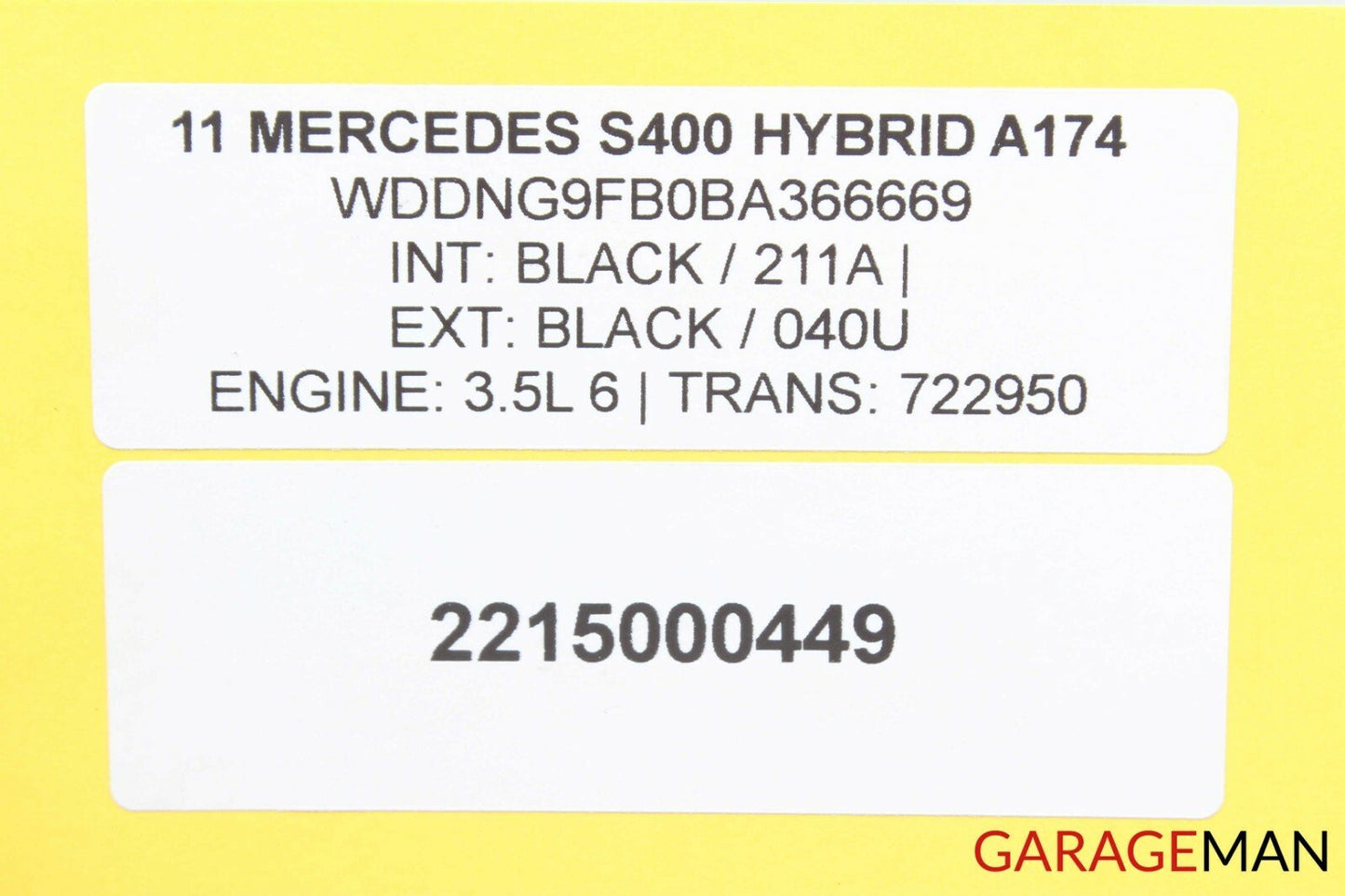 10-13 Mercedes W221 S400 Coolant Reservoir Overflow Expansion Tank OEM