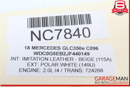 15-20 Mercedes X253 GLC350e Radiator Coolant Overflow Expansion Reservoir Tank