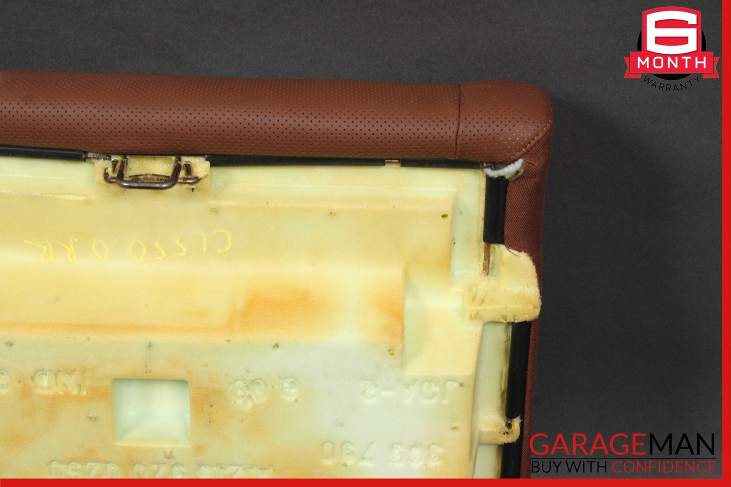 07-14 Mercedes W216 CL550 Rear Right Passenger Lower Bottom Seat Cushion Red