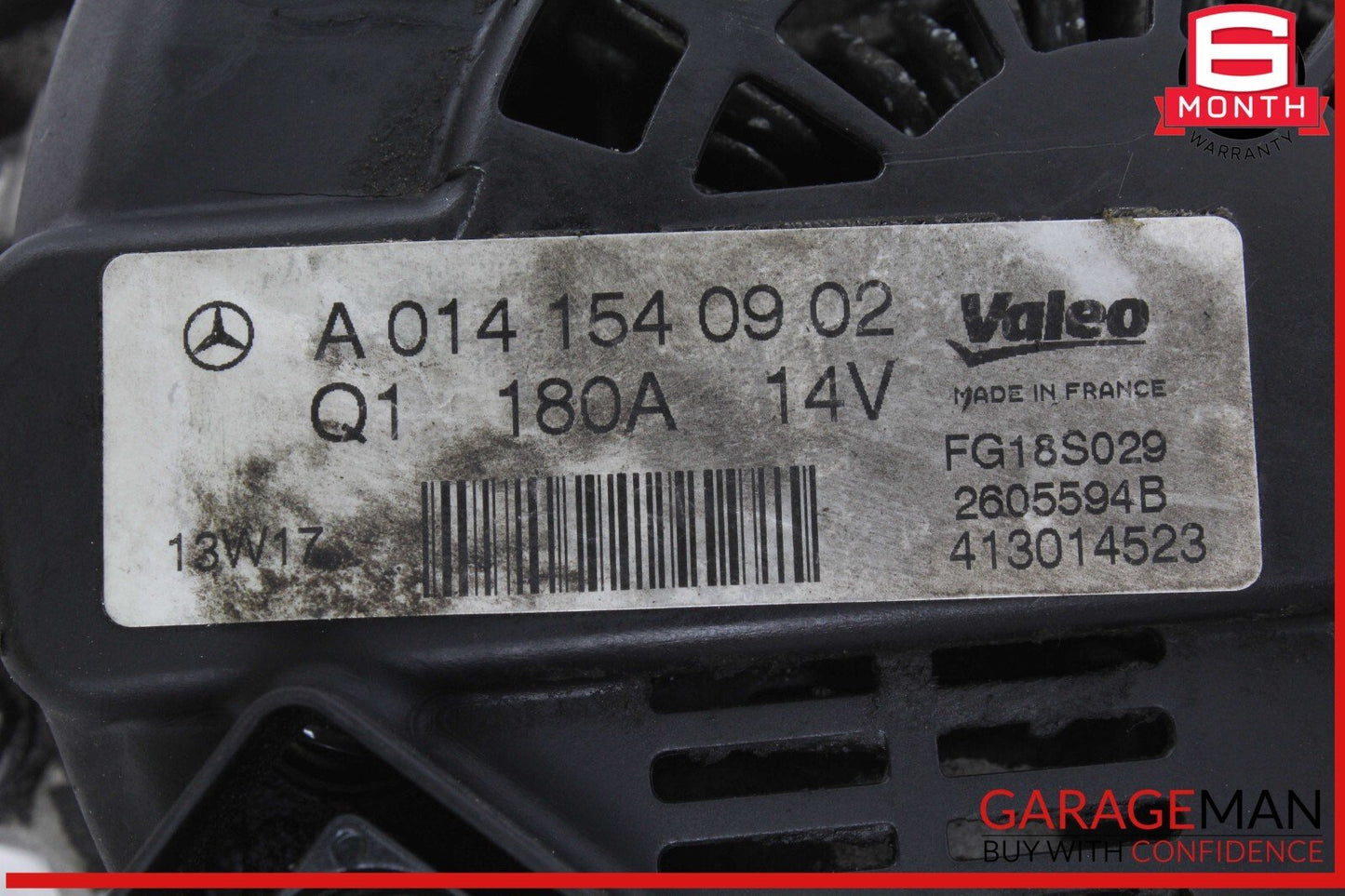 11-20 Mercedes GL450 E550 SL550 Generator Alternator 180A 0141540902 OEM