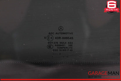 13-16 Mercedes X166 GL450 GL550 Rear Third Row Pano Panoramic Sunroof Glass OEM