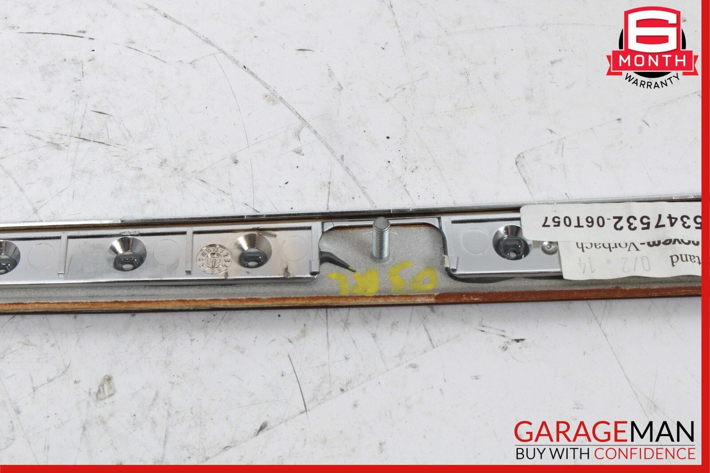 03-06 Mercedes W220 S430 S55 AMG Rear Left Driver Side Door Trim Bezel Wood OEM