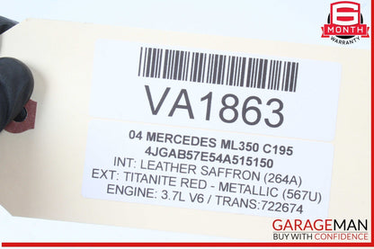 98-05 Mercedes W163 ML350 ML500 Front Right Side Door Window Regulator Motor OEM
