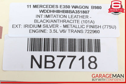 00-13 Mercedes W212 E350 Wagon S500 Engine Throttle Valve Body 1131410125 OEM