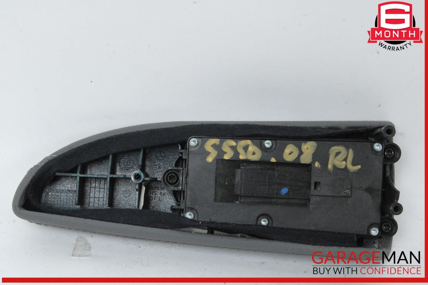 07-09 Mercedes W221 S550 Rear Left Side Door Window Switch Control Trim Gray OEM