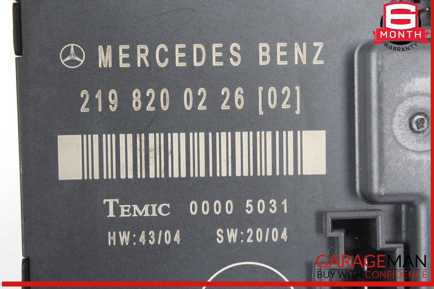 06-11 Mercedes W219 CLS550 Rear Left Side Door Control Module 2198200226 OEM