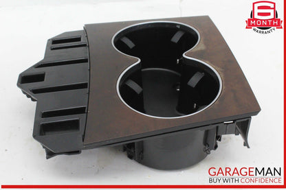 14-17 Mercedes W207 E350 E400 Center Console Cup Holder Compartment Wood OEM