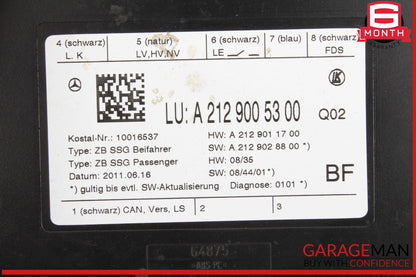 08-20 Mercedes W212 E350 Bluetec C300 Front Right Side Seat Control Module Unit