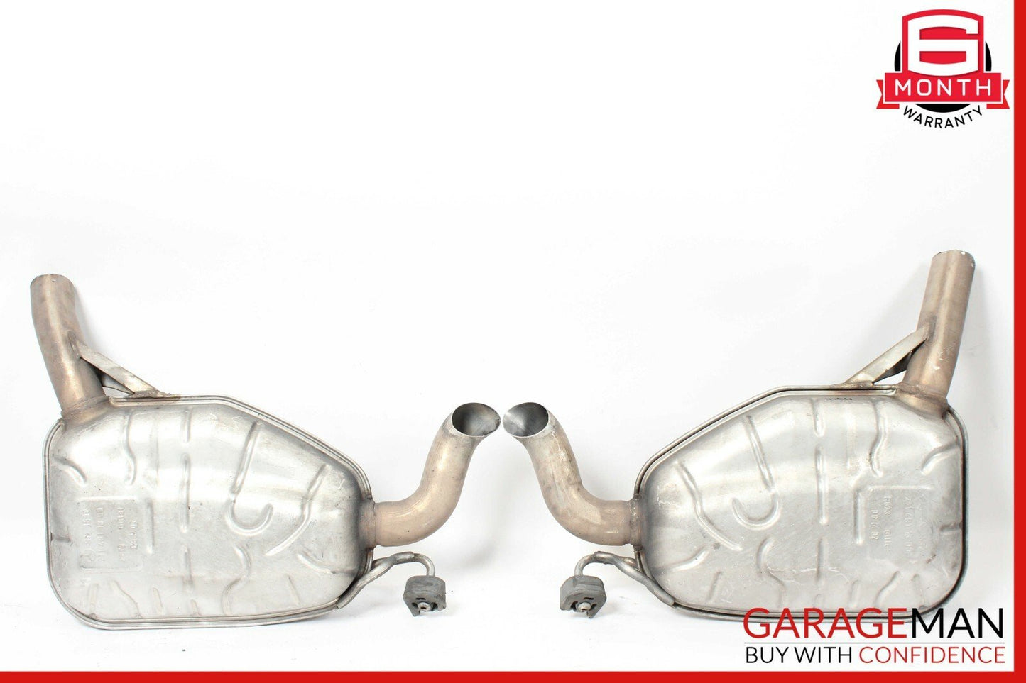 07-09 Mercedes W211 E320 Left & Right Exhaust Muffler Mufflers Tips Assembly OEM