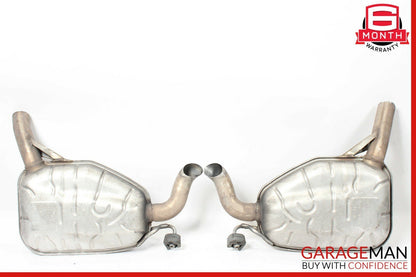 07-09 Mercedes W211 E320 Left & Right Exhaust Muffler Mufflers Tips Assembly OEM