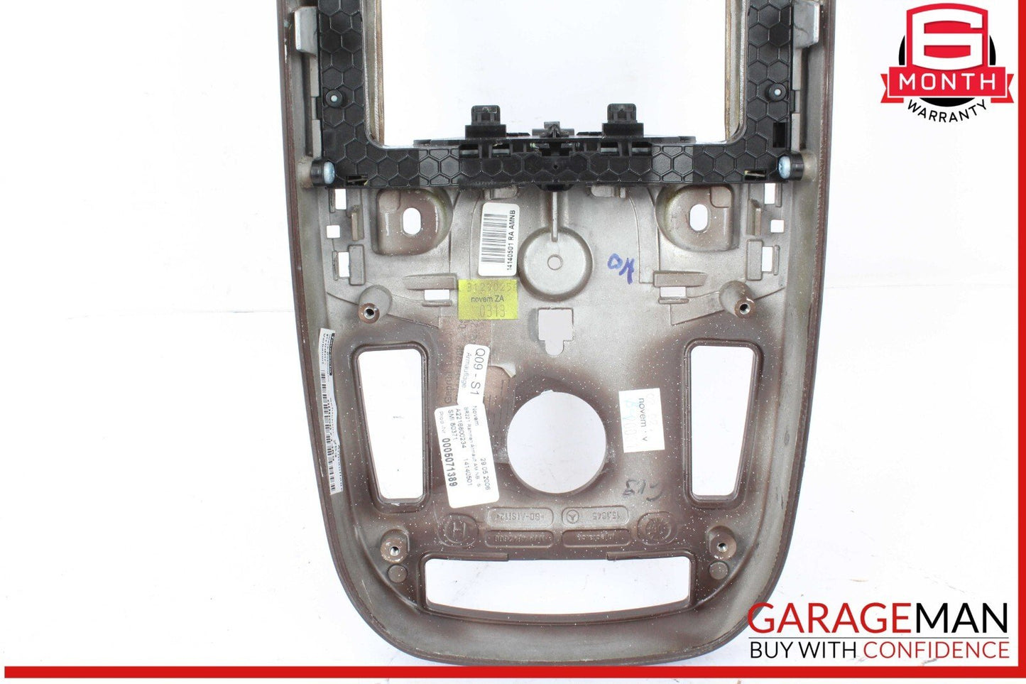 07-09 Mercedes W221 S550 CL600 Center Console Trim Bezel Wood 2216800234 OEM